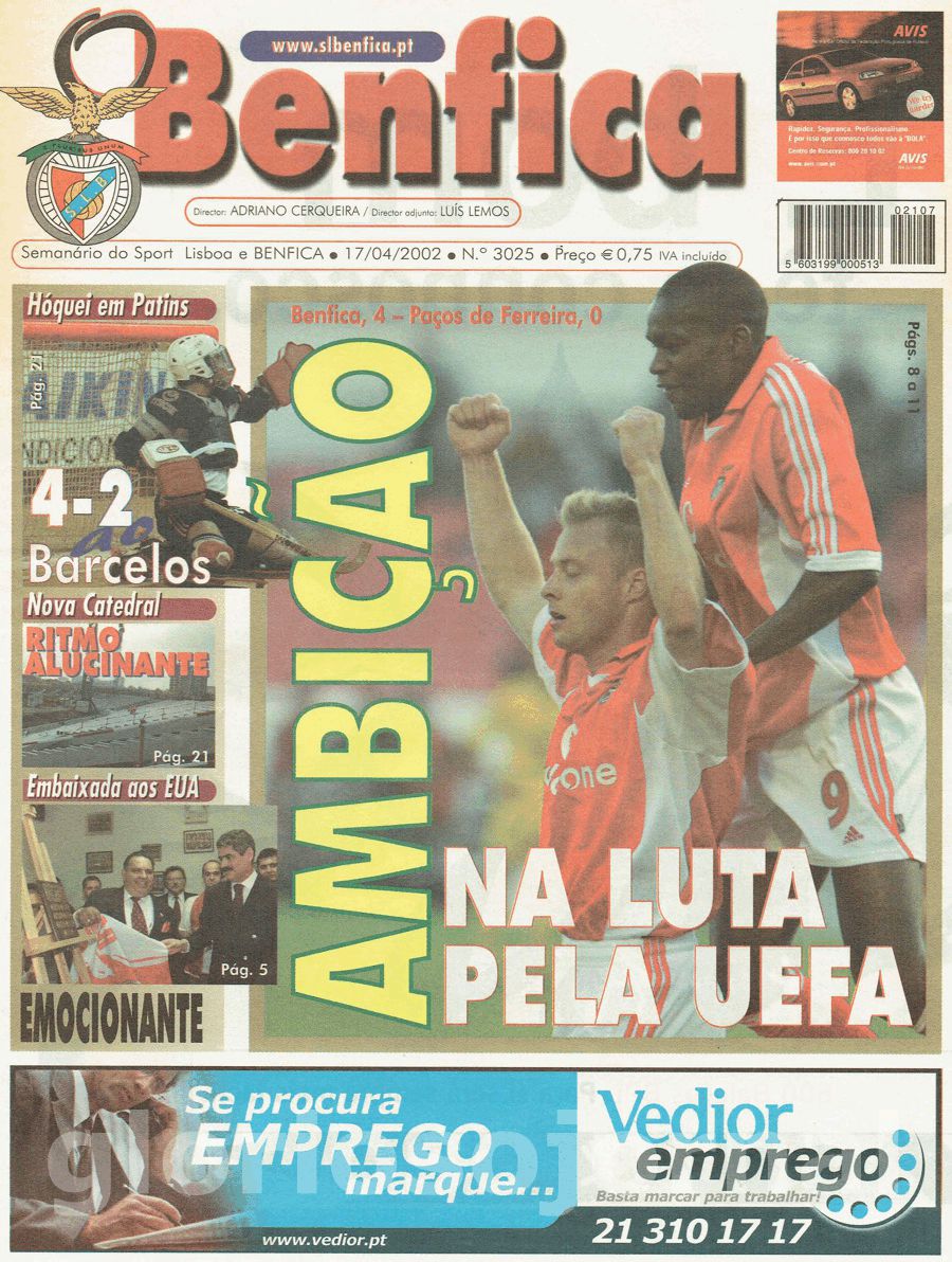 jornal o benfica 3025 2002-04-17